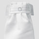 Diamante Circle Deluxe Ready-Tied Stock - White