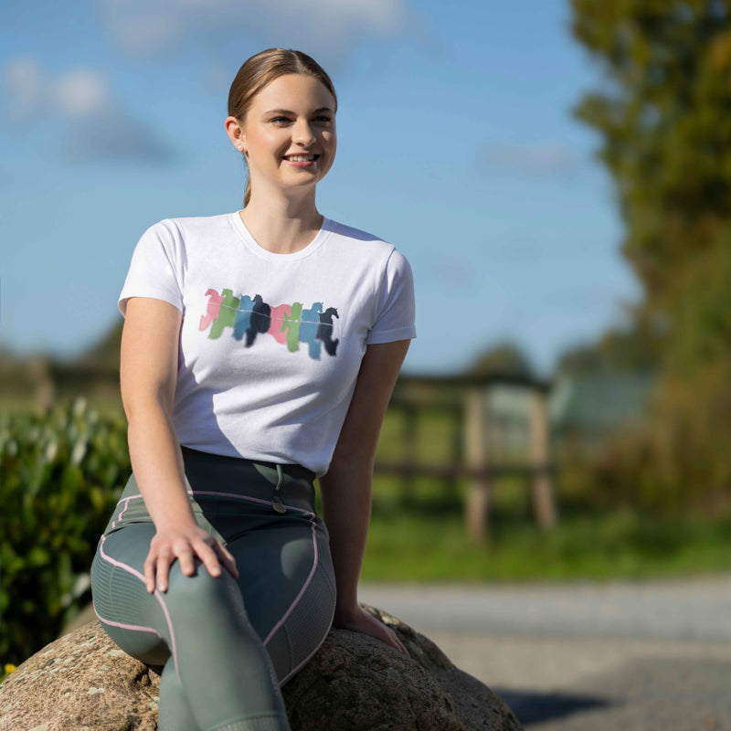 HKM Ladies Mirror T-Shirt - White