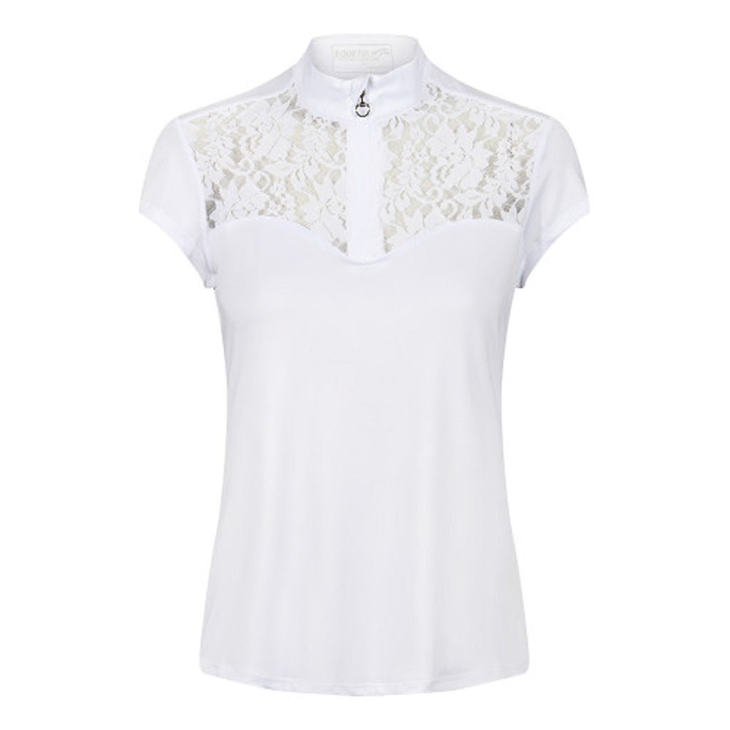 Mia Lace Competition Shirt White