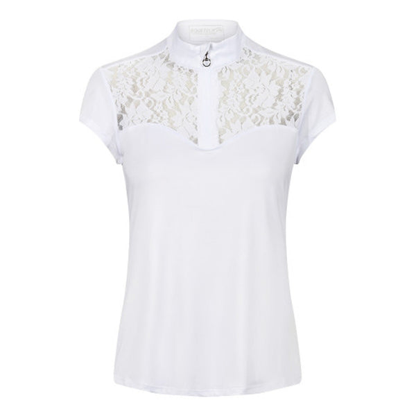 Mia Lace Competition Shirt White