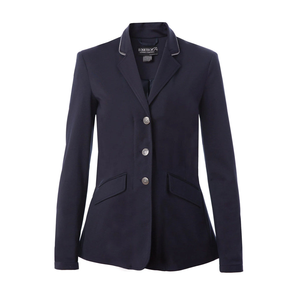 Equetech Junior Jersey Deluxe Competition Jacket - Navy