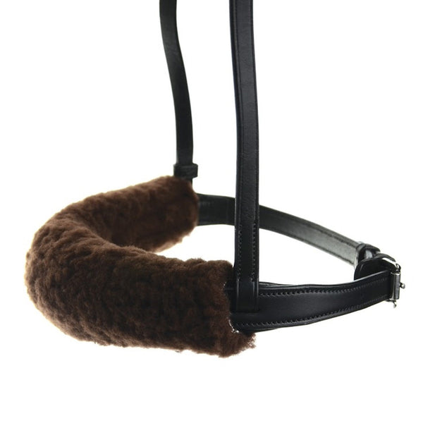 Hy Equestrian Noseband Cover - Brown