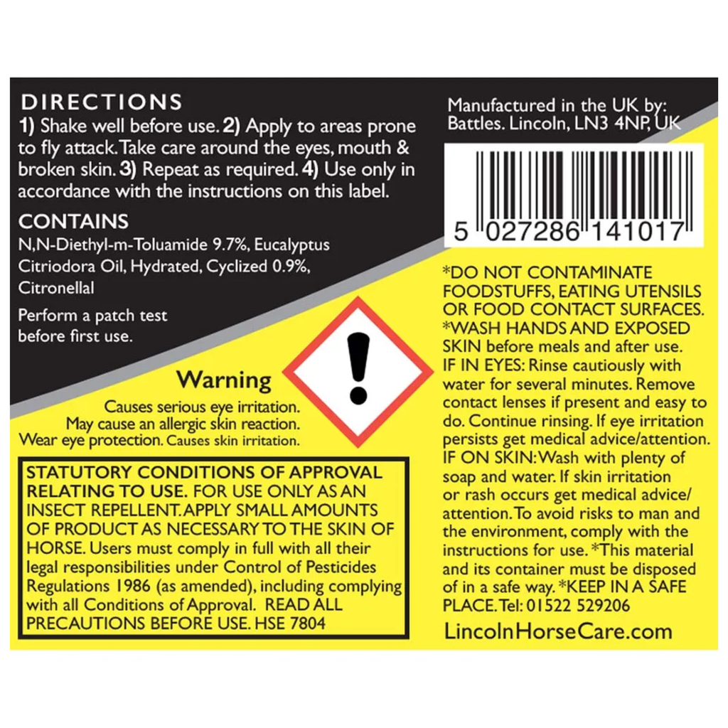 Lincoln Roll-On Fly Repellent - 50ml