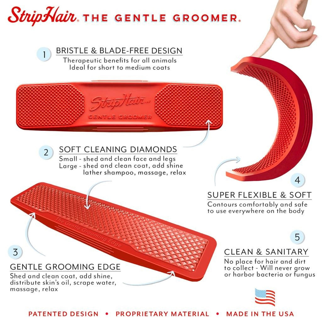 StripHair Gentle Groomer For Dogs and Cats