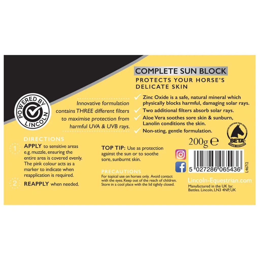 Lincoln Sun Bloc - 200g