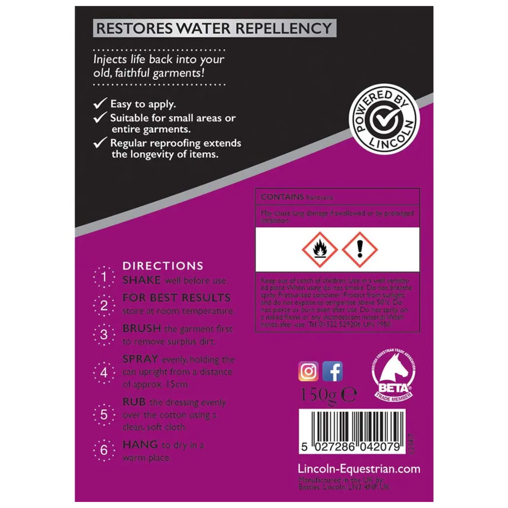 Lincoln Wax Dressing Aerosol - 150g