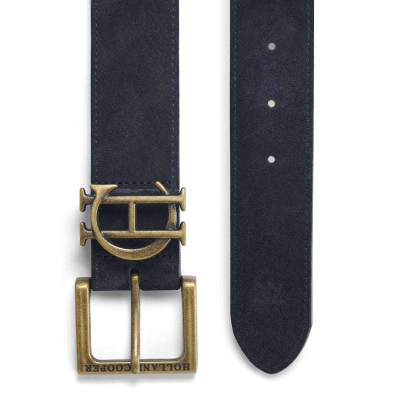 Holland Cooper Mens Classic Belt - Navy Suede