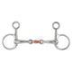 Hanging Cheek Copper Lozenge Snaffle Stainless Steel
