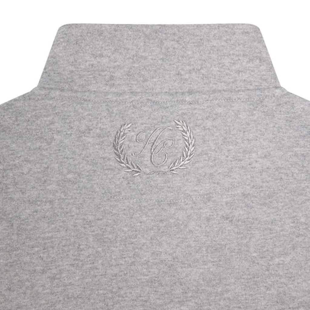 Holland Cooper Mens Quarter Zip Sweat - Grey Marl
