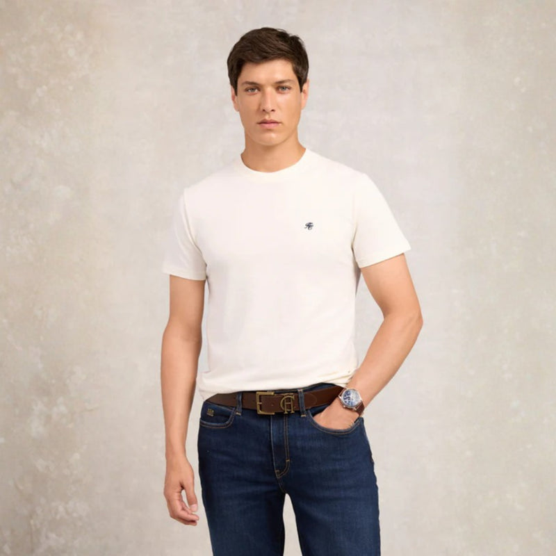 Holland Cooper Mens Crew Neck T-Shirt - White