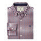 Holland Cooper Mens Classic Fit Brushed Cotton Shirt - Portland Red Check