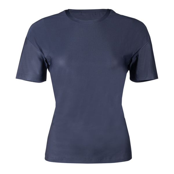 HKM Ladies Sporty Mesh T-Shirt - Deep Blue
