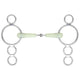 Equikind Single Jointed 3 Ring Dutch Gag - Pale Green