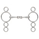3 Ring Dutch Gag With French Link Stainless Steel Bit