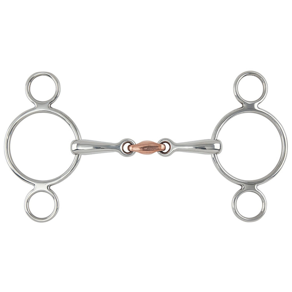 Two Ring Copper Lozenge Gag Stainless Steel
