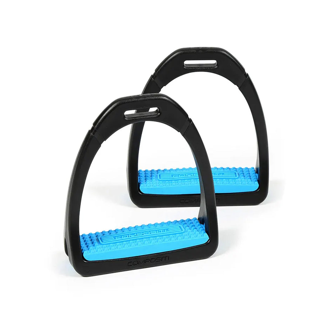 Shires Compositi Childs Premium Profile Stirrups - Bright Blue