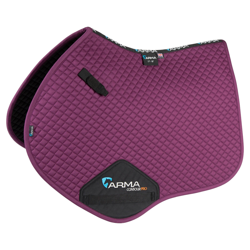 Shires Performance Jumping Saddlecloth - Plum