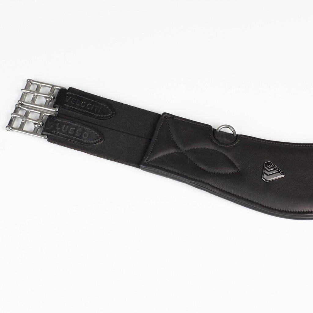 Velociti Lusso Anatomical Elasticated Girth - Black