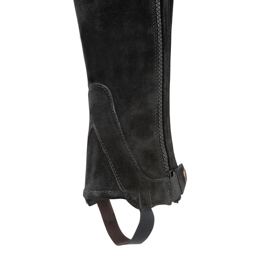 Moretta Suede Half Chaps - Adult Black
