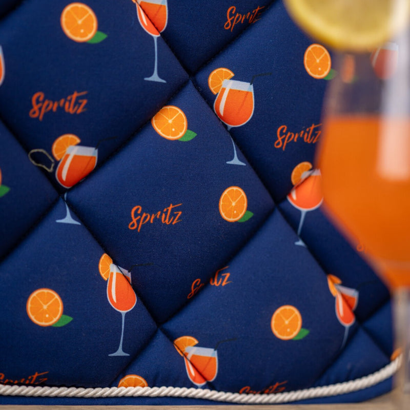 HKM Splash GP Saddle Pad - Dark Blue/Orange