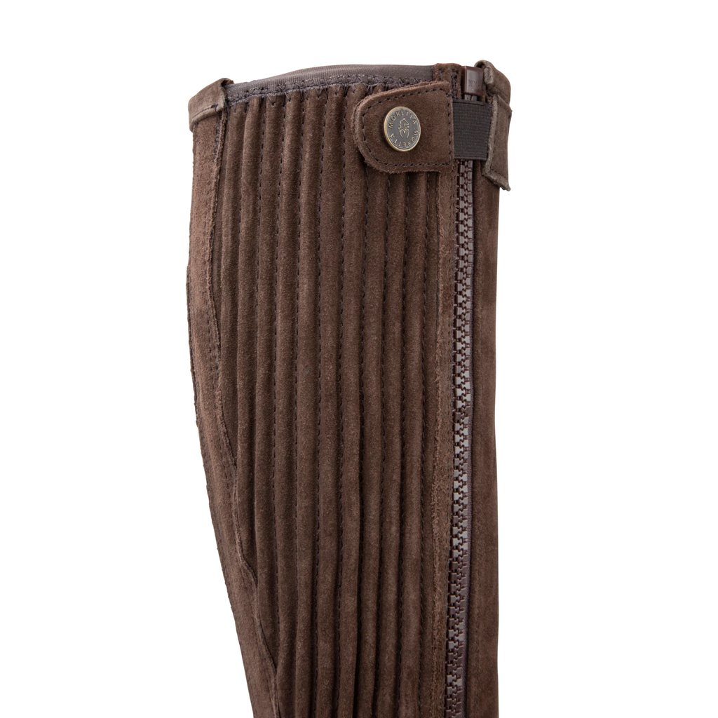 Moretta Suede Half Chaps - Adult Brown