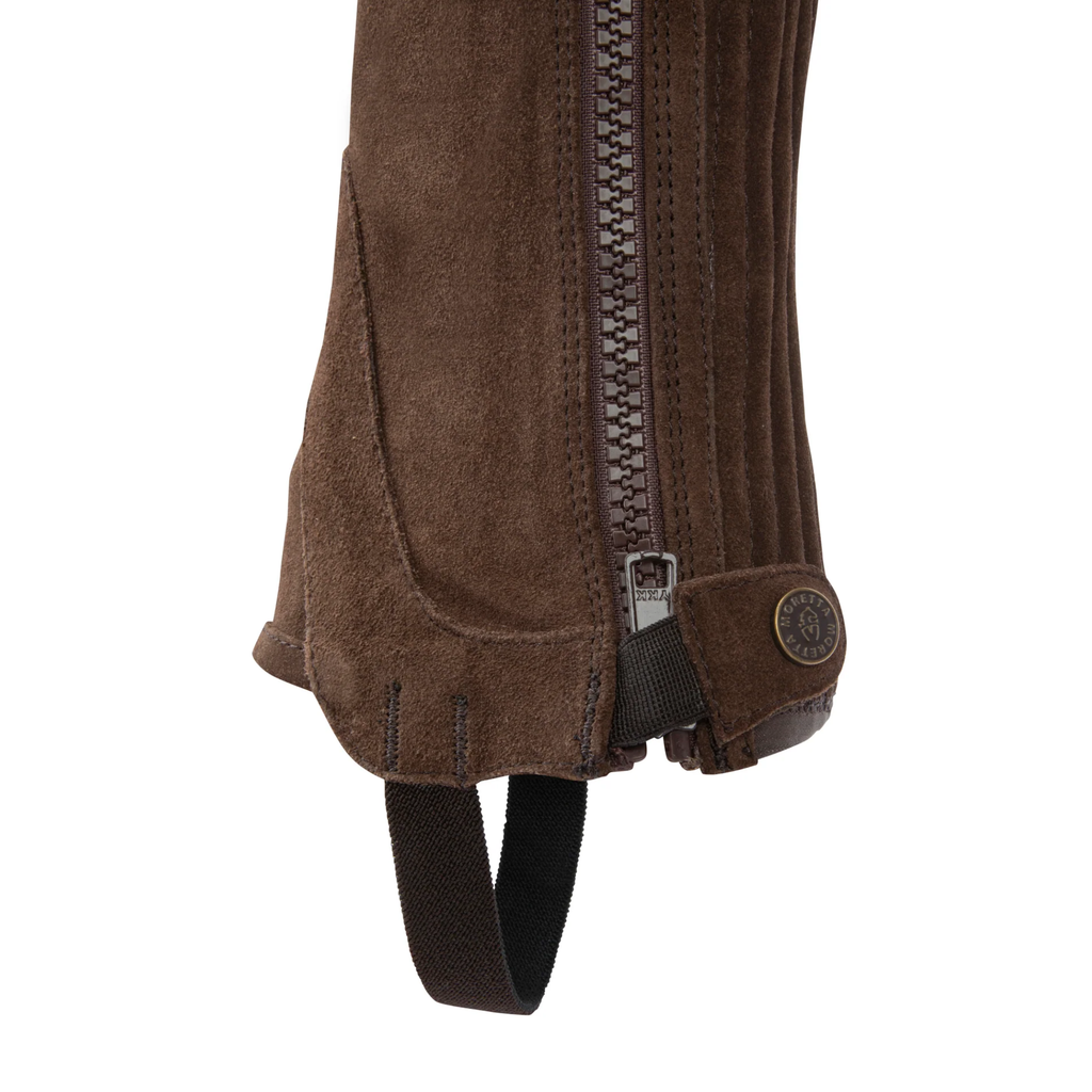 Moretta Suede Half Chaps - Adult Brown