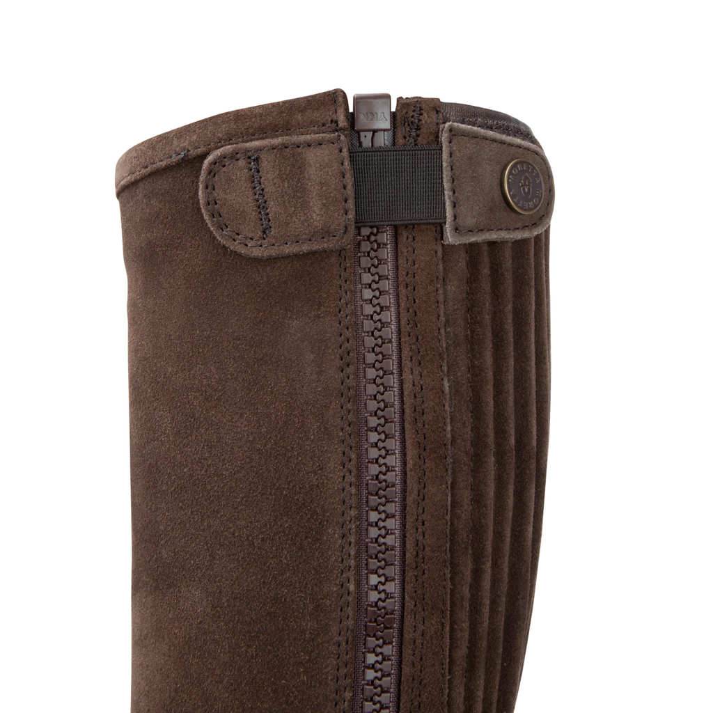 Moretta Suede Half Chaps - Adult Brown
