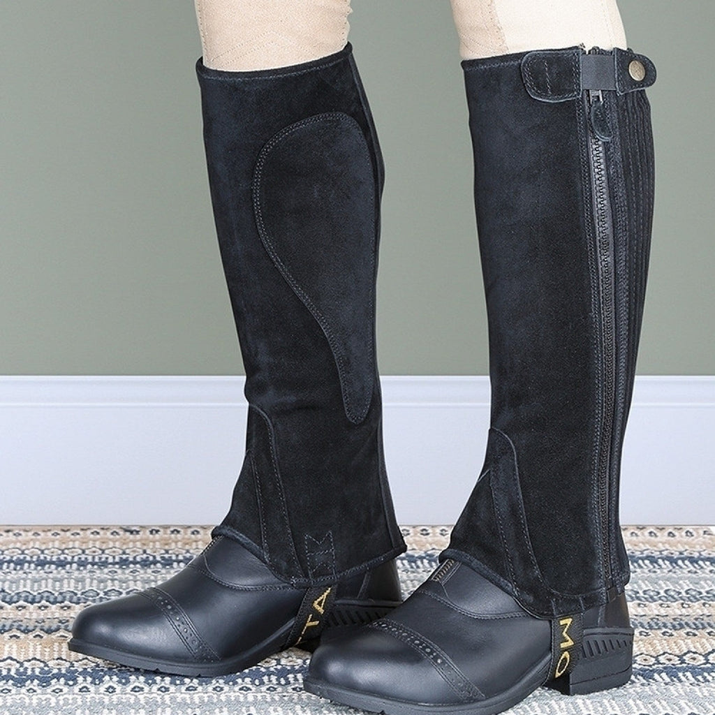 Moretta Suede Half Chaps - Child Black