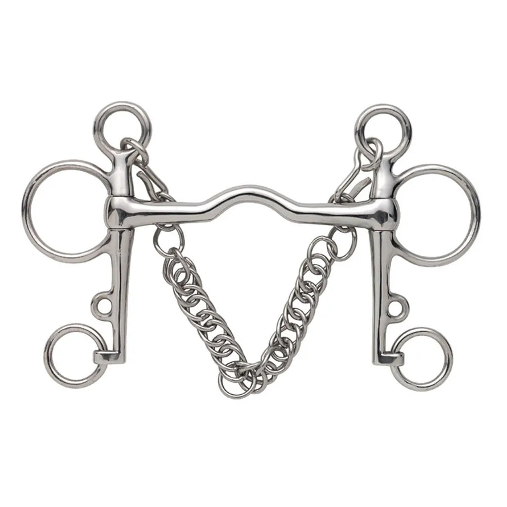 Medium Port Mouth Pelham Stainless Steel
