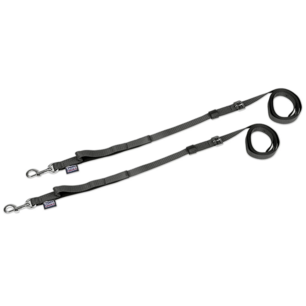 Shires Nylon Web Side Reins - Black
