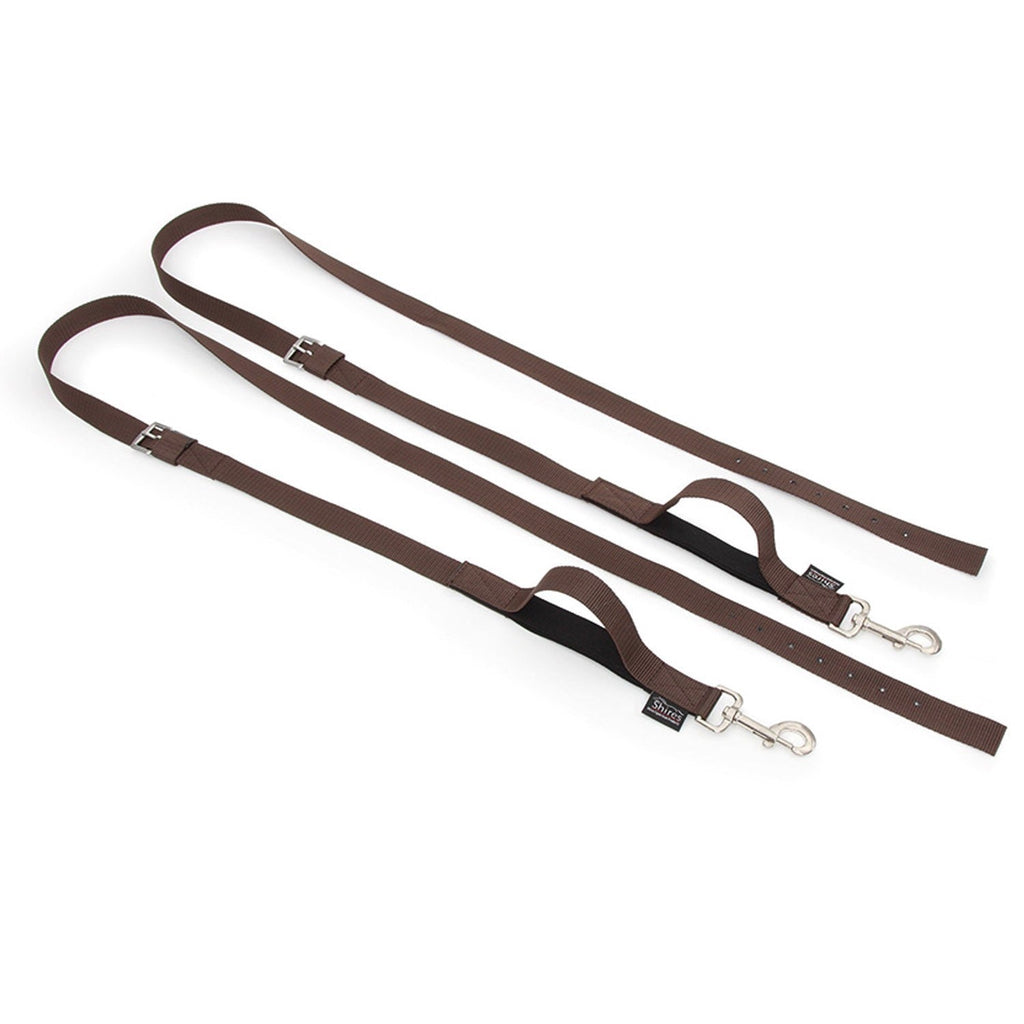 Shires Nylon Web Side Reins - Brown