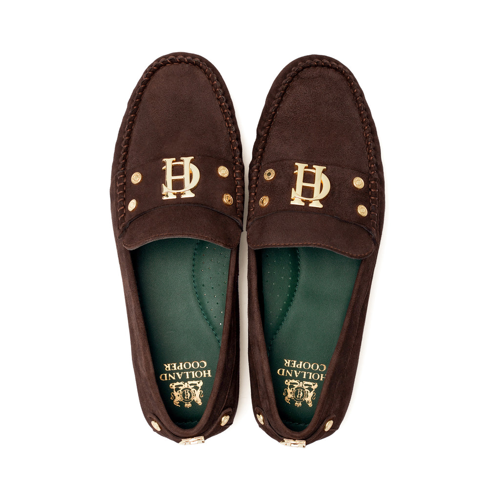Holland Cooper The Driving Loafer - Chocolate