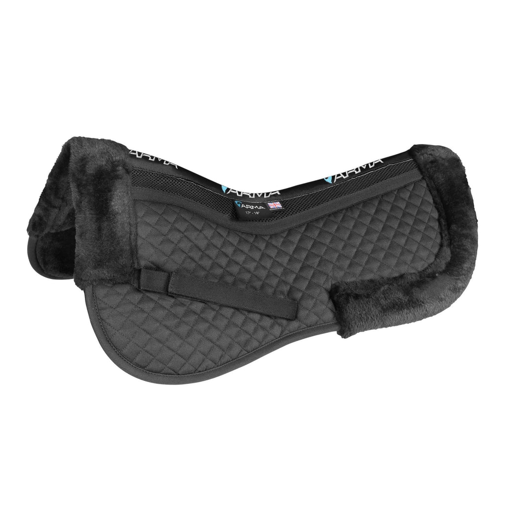 Shires Performance Fully Lined Half Pad - Black
