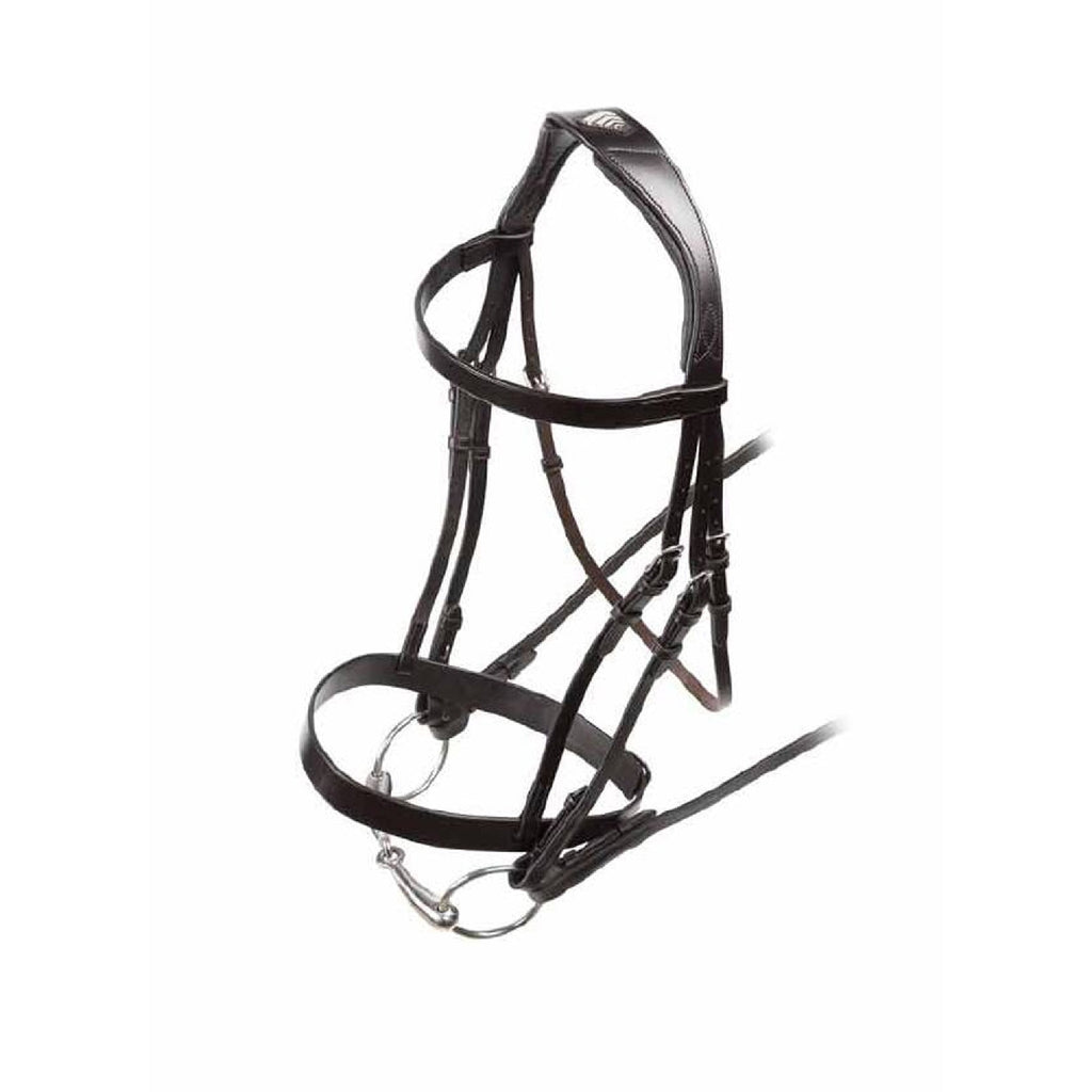 Velociti RAPIDA Hunter Cavesson Bridle - Havana