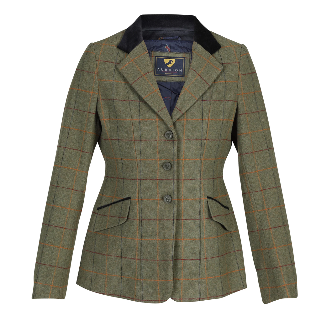 Aubrion Ladies Saratoga Jacket - Red/Yellow/Blue Check