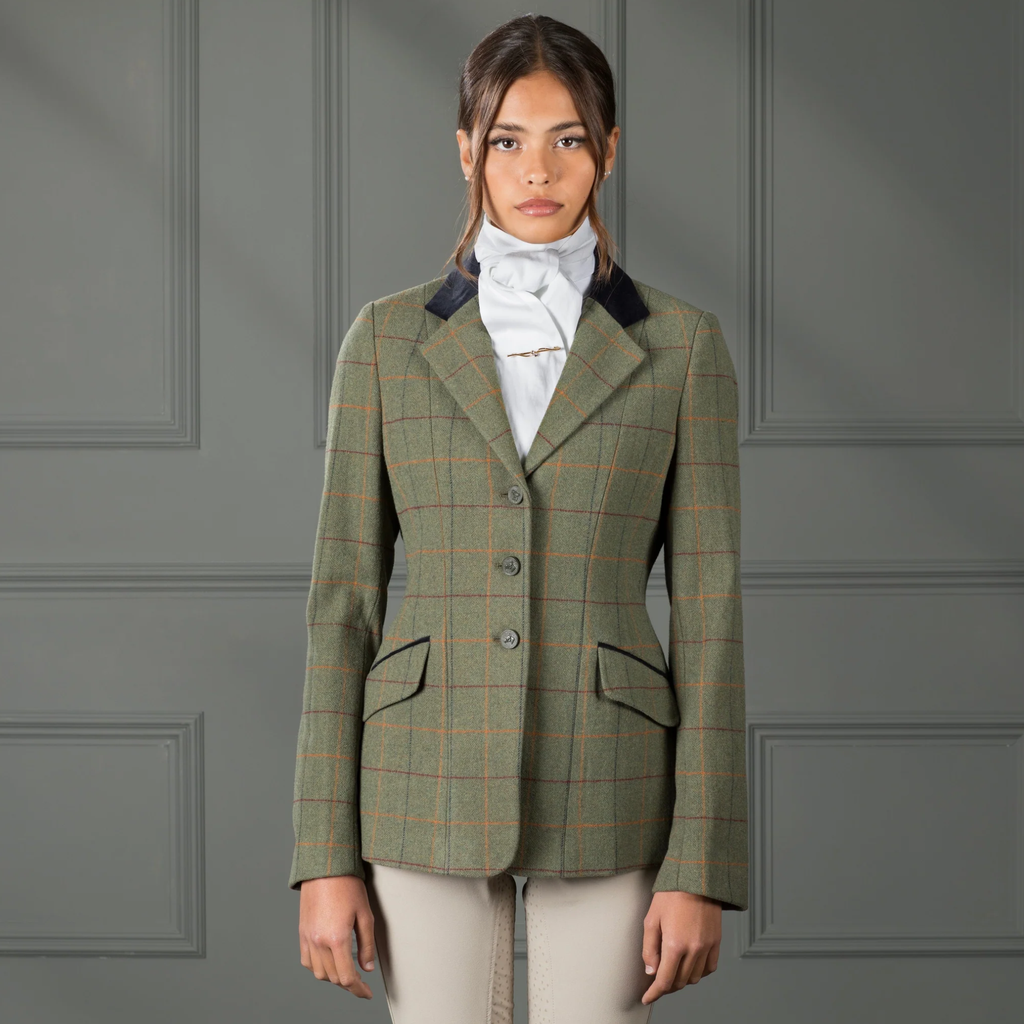 Aubrion Ladies Saratoga Jacket - Red/Yellow/Blue Check