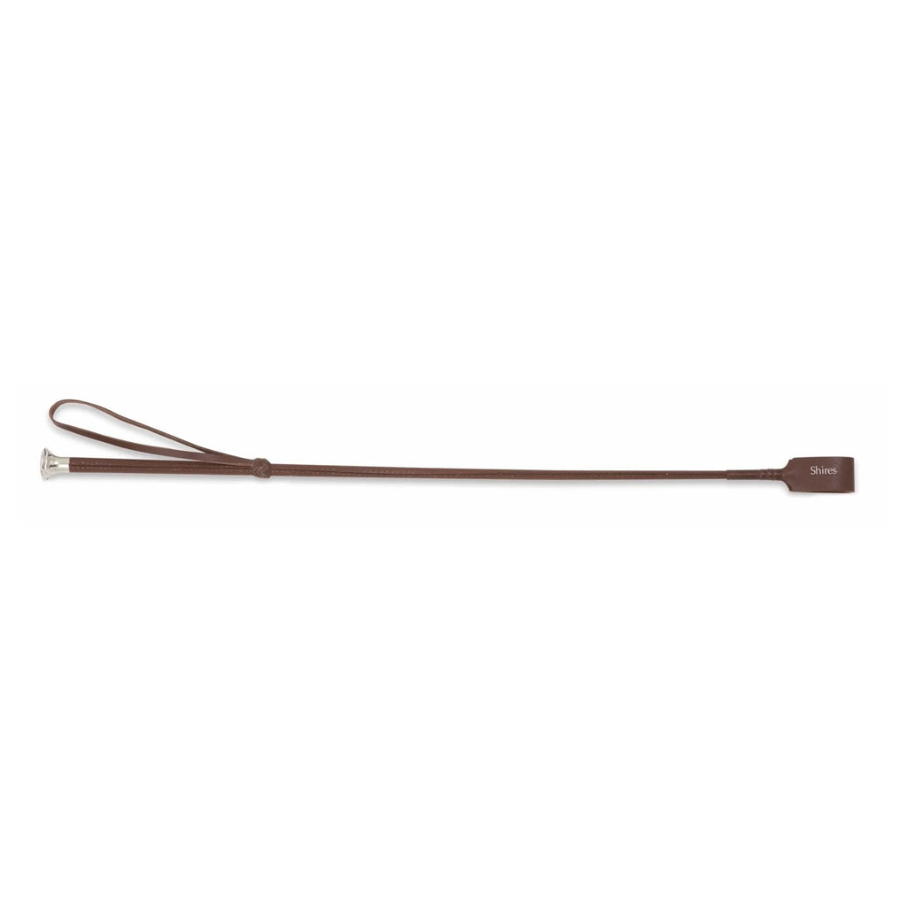 Leather Show Whip - Black