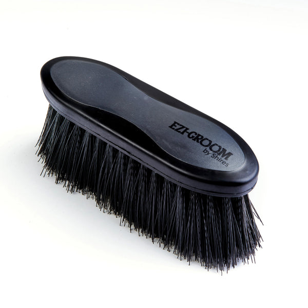 EZI-GROOM Grip Long Bristle Dandy Brush - Black