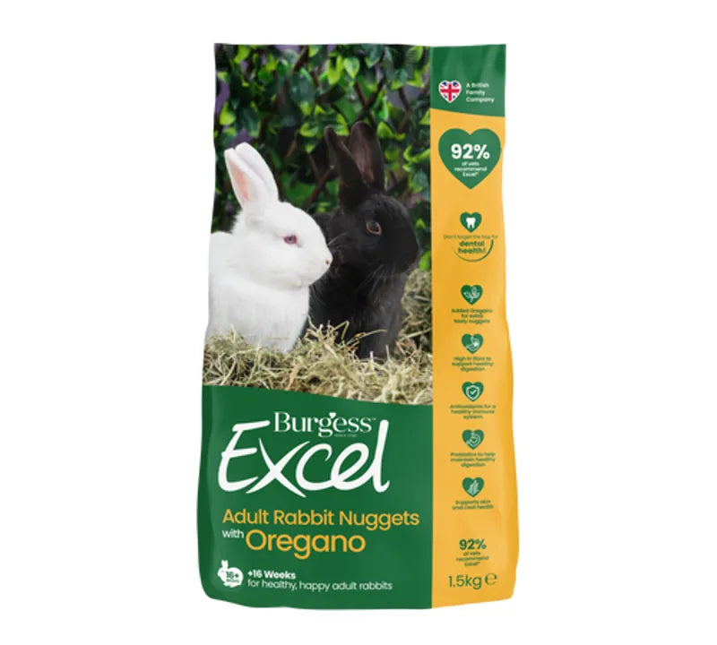 Burgess Excel Rabbit Nuggets With Oregano - 1.5kg