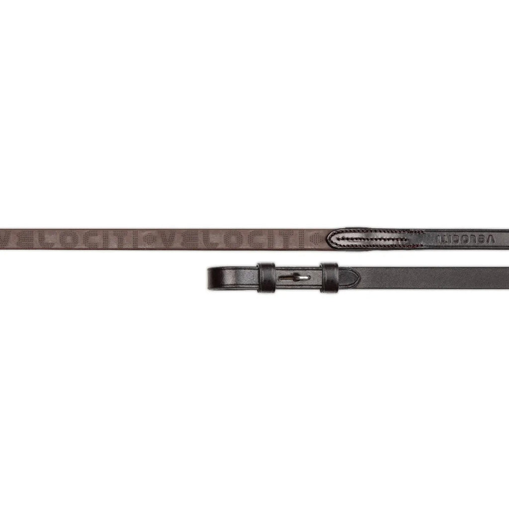 Lusso Rubber Grip Reins - Havana