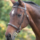 Velociti GARA Fancy Stitched Inhand Bridle - Havana