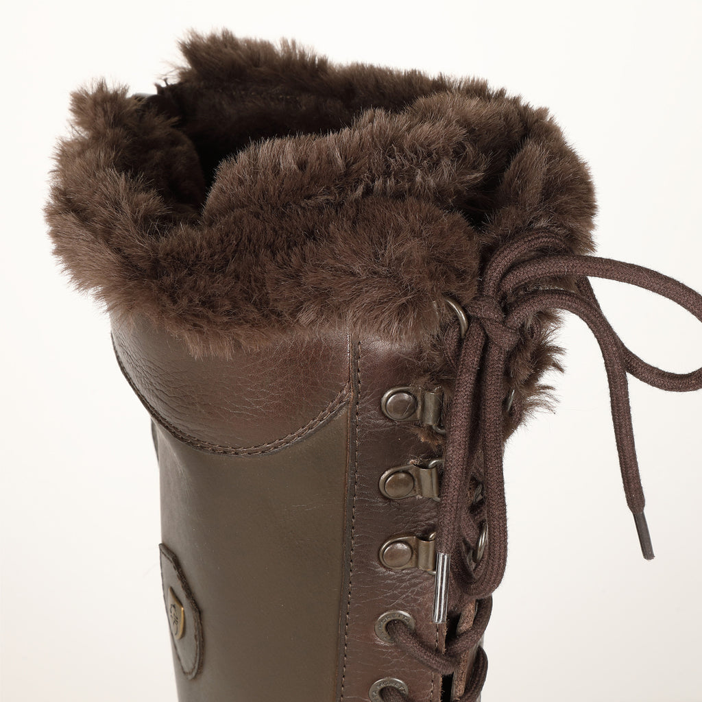 Moretta Nola Lace Country Boots - Brown