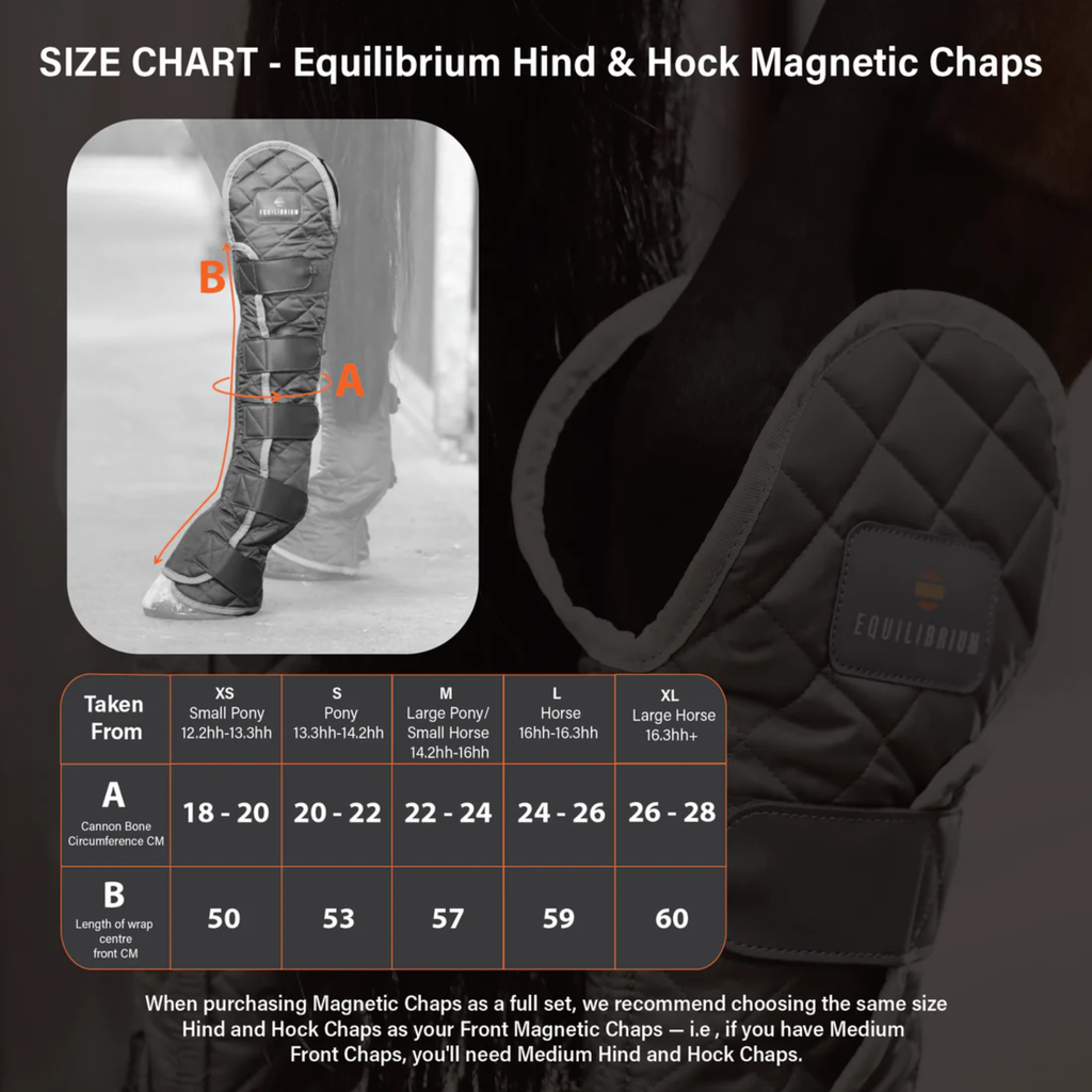 Equilibrium Magnetic Hind and Hock Chaps - Grey
