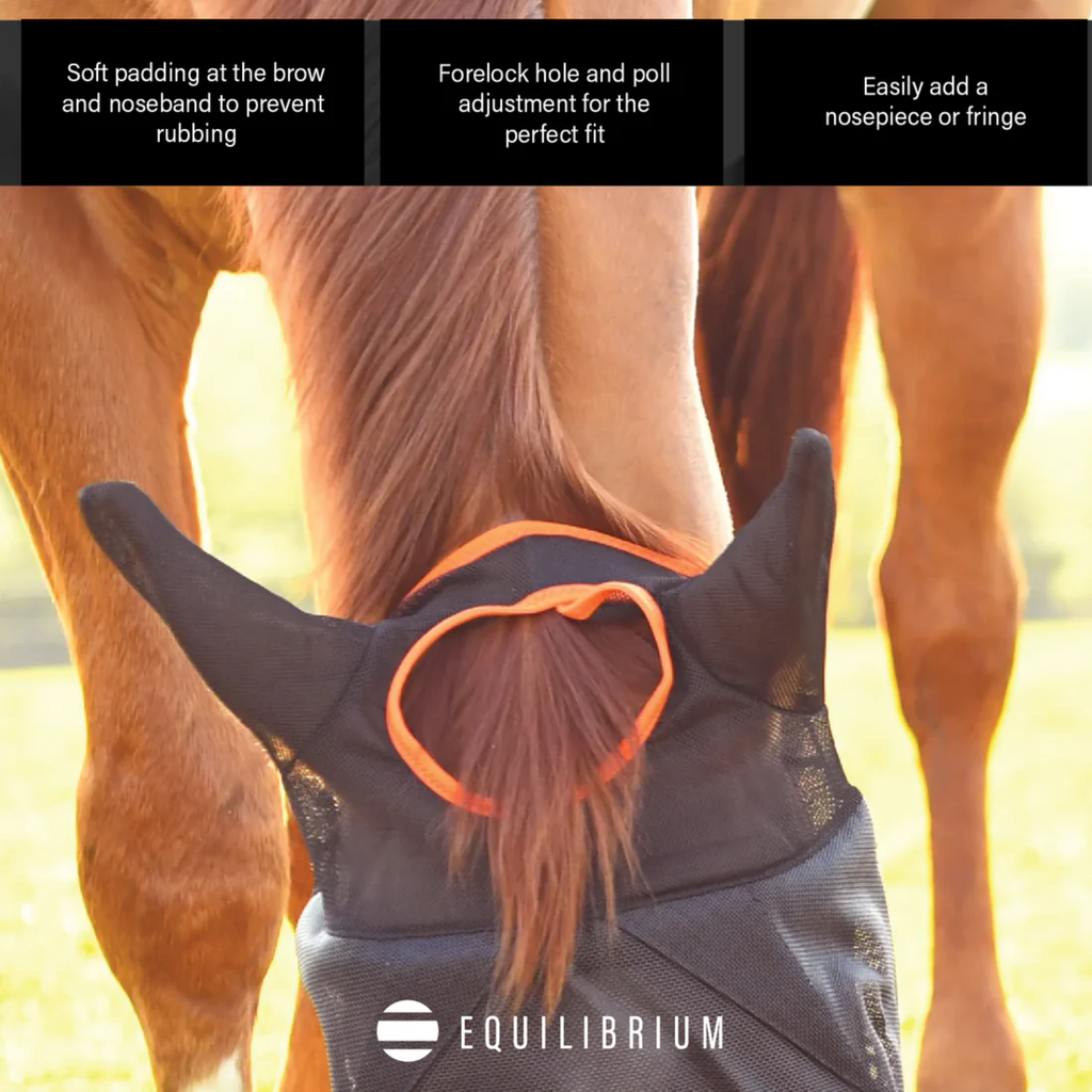 Equilibrium Field Relief Midi Fly Mask With Ears - Black