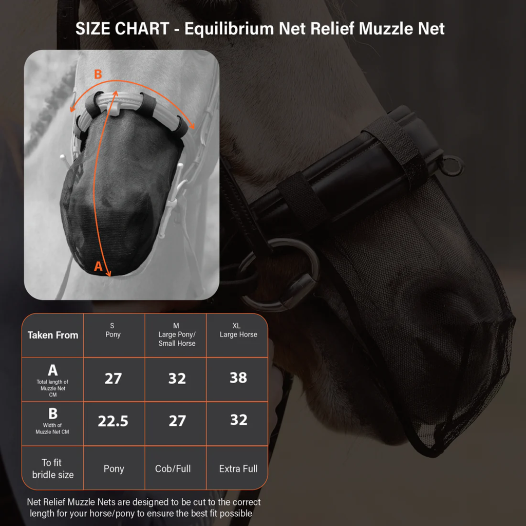 Equilibrium Net Relief Muzzle Net - Black