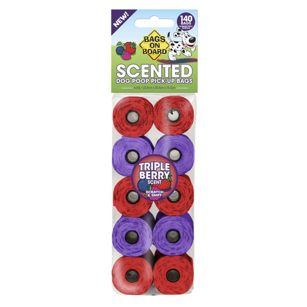Bags On Board Scented Refill Rolls - Triple Berry