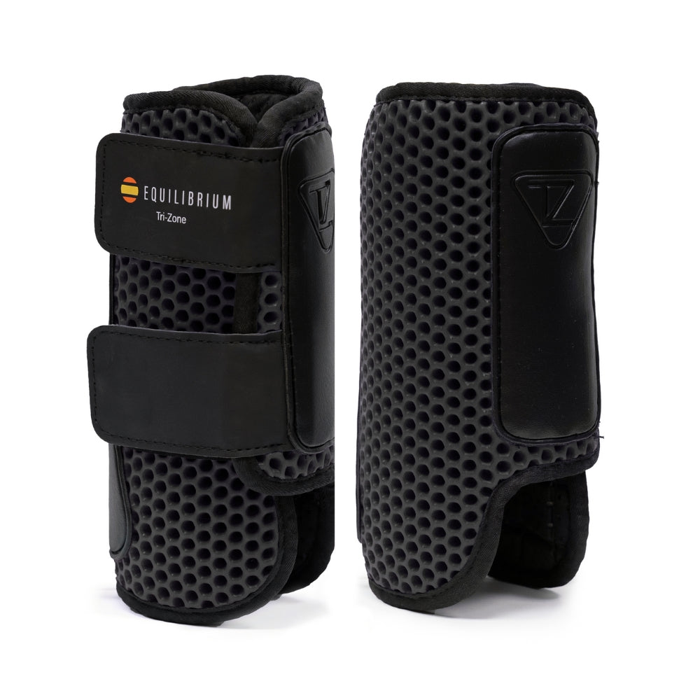 Equilibrium Tri-Zone Impact Sports Boots Front - Black