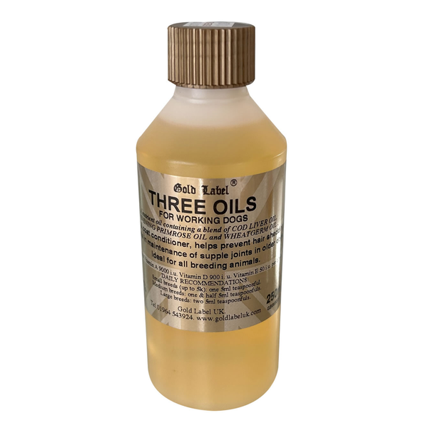 Gold Label Canine Three Oils - 250ml