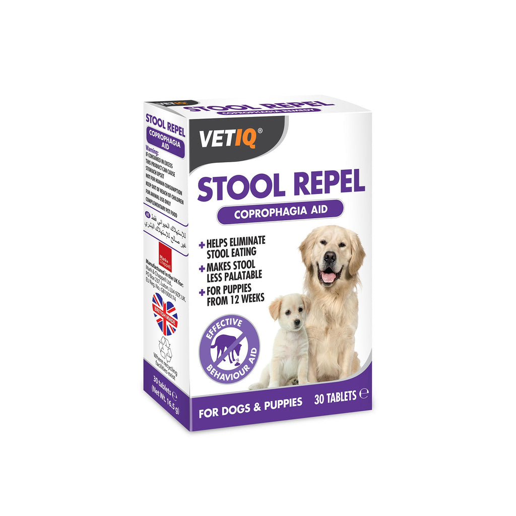 VetIQ Stool Repel Tablets For Dogs and Puppies - 30 pack