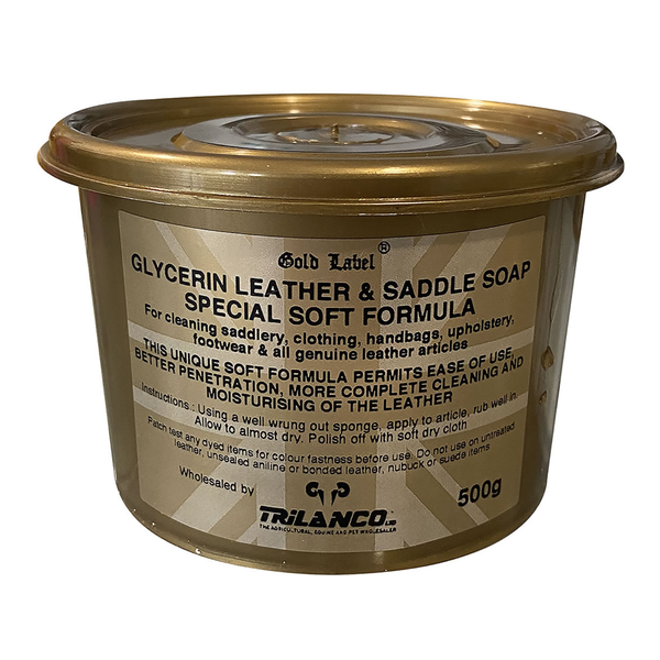 Gold Label Glycerin Leather and Saddle Soap - 500g